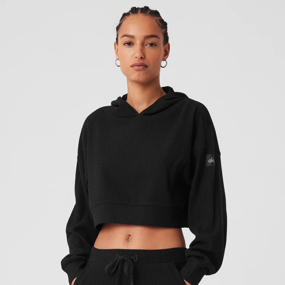 ALO yoga muse cropped hoodie